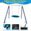 Metal Swing Stand with Saucer Outdoor Playground Metal Swing Set for Kids Outdoor Play Equipment W1262P168479