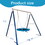 Metal Swing Stand with Saucer Outdoor Playground Metal Swing Set for Kids Outdoor Play Equipment W1262P168479