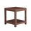 Classic brown Side Table, 2-Tier Small Space End Table,Modern Night Stand, Sofa table, Side Table with Storage Shelve W126550968