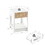 15.75" Rattan End table with drawer, Modern nightstand, side table for living room, bedroom,white W126573112