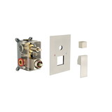 2 Way Outlet Function Solid Brass Shower Diverter Valve Mixer Rough-in Shower Handle Valve Kit Replacement W1272105824