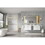 72*23*21in Wall Hung Doulble Sink Bath Vanity Cabinet Only in Bathroom Vanities without Tops W1272109640