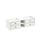72*23*21in Wall Hung Doulble Sink Bath Vanity Cabinet Only in Bathroom Vanities without Tops W1272109642