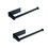 2 Pack Paper Towel Holder Wall Mount, Black Paper Towel Holder Under Cabinet, Self Adhesive Paper Towel Holders, Kitchen Towel Holder for Kitchen Organization and Storage (12inch, 2 Pack) W127258135