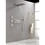 Wall Mounted Waterfall Rain Shower System with 3 Body Sprays & Handheld Shower W127262946