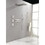 Wall Mounted Waterfall Rain Shower System with 3 Body Sprays & Handheld Shower W127262946