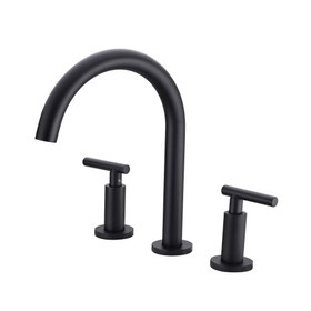 Two Handle High Arc Widespread Bathroom Sink Faucet 3 Hole W127264820