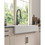 24"L x 19" W Farmhouse/Apron Front White Ceramic Kitchen Sink W127264915