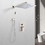 12" Rain Shower Head Systems Wall Mounted Shower W127264930