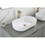 24*14*5.5 Modern Oval 24"x14" White Above Bathroom Vessel Sink, Bathroom Sink for Lavatory Vanity Cabinet W127281984