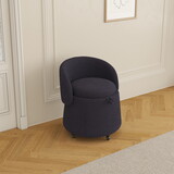 Multi-functional stool can be moved for storage,teddy fleece Bedroom and living room