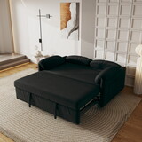 54 inch velvet sofa Sofa bed dual purpose living room retractable bed Black sofa