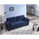 2067 Sofa Armrest with Nail Head Trim Backrest with Buttons Includes Two Pillows 79" Blue Velvet Living Room Apartment Sofa W127846490
