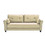 2067 Sofa Armrest with Nail Head Trim Backrest with Buttons Includes Two Pillows 79" Beige Velvet Living Room Apartment Sofa W127846498