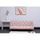 2534B Sofa converts into sofa bed 66" pink velvet sofa bed suitable for family living room, apartment, bedroom W127860393