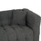 102-inch gray teddy velvet sofa with two throw pillows in living room Bedroom apartment sofa supported by hardware feet W1278S00022