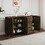 2402Rich level of storage space, divided display storage one of the diversified side cabinets, suitable for dining room, living room W1278S00035