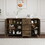 2402Rich level of storage space, divided display storage one of the diversified side cabinets, suitable for dining room, living room W1278S00035