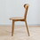 Dining chair wooden FAS grade oak natural wood made in North America 100% dirt-free wood chair solid chair table chair wooden living room chair simple and natural 46.5 * 54 * 80cm W1283104166