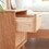 Pure Solid Wood Bedside Cabinet Simple Nightstands North America Oak Bedside Cabinet Nordic Bedroom Solid Oak Storage Cabinet 0.4m W1283121839