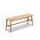 Woven Design Natural Oak Wood Dining Bench Bed Bench for Dining Room, Bedroom, Bathroom W128352201