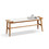 Design Natural Oak Wood Dining Bench Bed Bench for Dining Room, Bedroom, Bathroom (White) W128352202