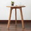 Round End Table- Small End Table Side Table Coffee Table Bedside Table Night Stand for Living Room Bedroom & Balcony, 100% Natural Solid Oak Wood Easy to assemble W128362451