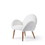 Pure solid wood beech frame imitation lamb fabric sofa chair, suitable for living room and hotel W128362452