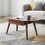 Capsule centre table Low table Table with drawers 100% solid wood Top board Desk Coffee table W 120 x D 52 x H 46 cm Study table Work from home Easy to assemble Natural wood Natural writing desk