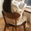 (2 PCS/BOX) Dining chair wooden FAS grade oak natural wood made in North America 100% dirt-free wood chair solid chair table chair wooden living room chair simple and natural 46.5 * 54 * 80cm