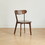 (2 PCS/BOX) Dining chair wooden FAS grade oak natural wood made in North America 100% dirt-free wood chair solid chair table chair wooden living room chair simple and natural 46.5 * 54 * 80cm