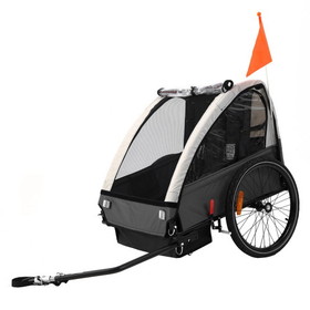 Kids Bike Trailer, Suitable for 1 to 2 Kids, 12+ Months W128846311