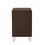 B108-TA Simple beautiful double-decker nightstand, metal legs with Electroplate, Brown Flannelette W130254249