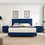 W1302S00013 Blue + Upholstered + Foam