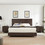 W1302S00021 Brown + Upholstered + Foam