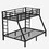 Metal Twin XL over Queen Bunk Bed for Teens and Adults,Space-Saving/Noise Reduced/No Box Spring Needed) W1307S00019