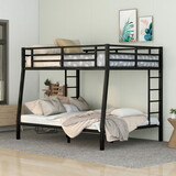 Metal Full XL over Queen Bunk Bed for Teens and Adults,Space-Saving/Noise Reduced/No Box Spring Needed) W1307S00019