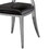Leatherette Dining Chair Set of 2, Oval Backrest Design and Stainless Steel Legs W1311137135