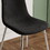 Fabric Dining Chairs Set of 4, Upholstered Armless Accent Chairs, Classical Appearance and Metal Legs W1311P146330