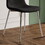 Fabric Dining Chairs Set of 4, Upholstered Armless Accent Chairs, Classical Appearance and Metal Legs W1311P146330