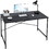 47.2"W x 23.6"D x 29.6"H Metal Frame Home Office Writing Desk - Full Black W1314101917