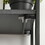No-Assembly Folding Bookshelf, Storage Shelves 4 Tiers, Stand Storage Rack Shelves Bookcase for Home Office - Full Black W1314120225