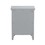 Bedroom Small Bedside Table/Night Stand with Open door Storage Compartments, grey W131454644