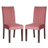 Upholstered Dining Chairs Set of 2 Modern Side Chair Accent Chair for Living Room, Dining Room - rose W131457269
