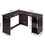 39.4" W x 47.2" D Corner Computer Desk L-Shaped Home Office Workstation Writing Study Table with 2 Storage Shelves and Hutches W131470738