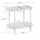 End Table 24" 2-Tiers Oval Nightstand, Modern Marble Small Table Coffee Tea Sofa Table for Living Room Indoor Balcony W131470766