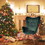 Modern Wingback Accent Armchair Living Room Tufted Velvet Upholstery, DARK GREEN W131470865