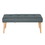 Modern Bench Ottoman, Upholstered Stools End of Bed Bench, GREEN W131470900