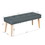 Modern Bench Ottoman, Upholstered Stools End of Bed Bench, GREEN W131470900