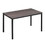 55.1" Dining Table - Walnut color table top with black leg W131472134